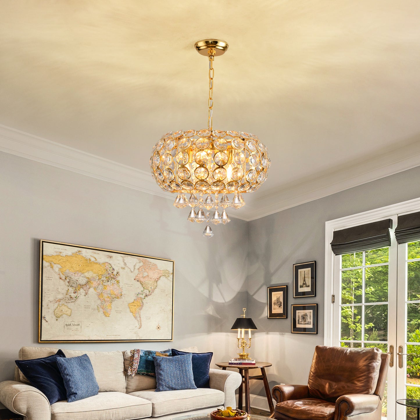 Crystal Luxury Led Pendant Light Luxury