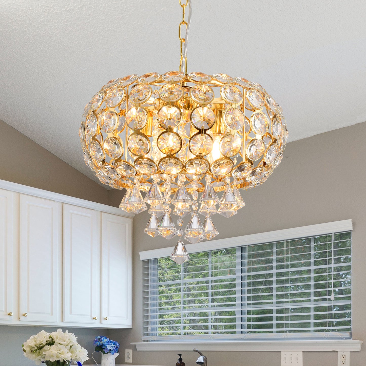 Crystal Luxury Led Pendant Light Luxury